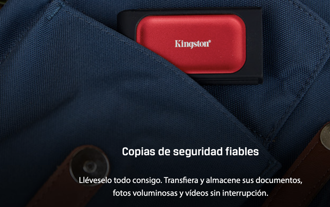 Unidad Sólida Externa Kingston Xs1000r 1tb Color Rojo 1050Mbs-3