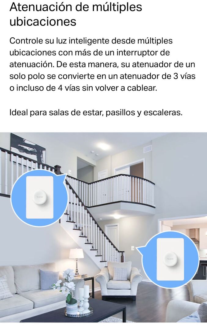 Set 2 Interruptor Dimmer inalambrico Magnetico Tapo Google Alexa-2