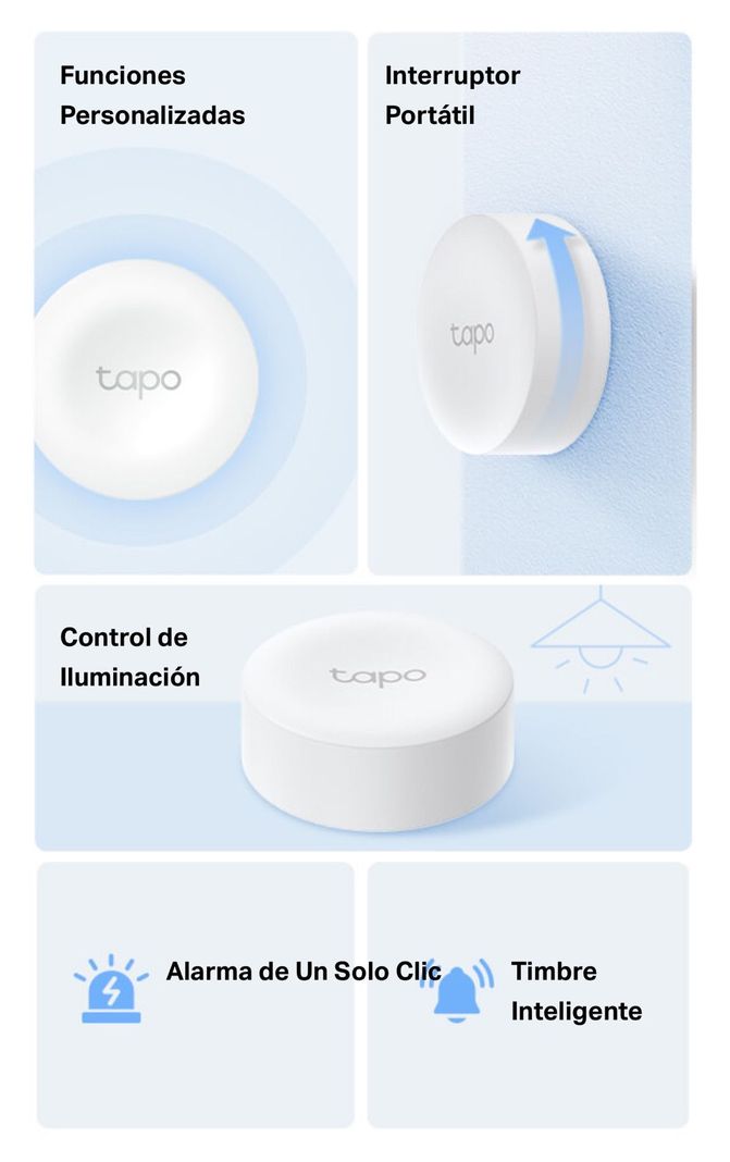 Set 2 Interruptor Dimmer inalambrico Magnetico Tapo Google Alexa-7