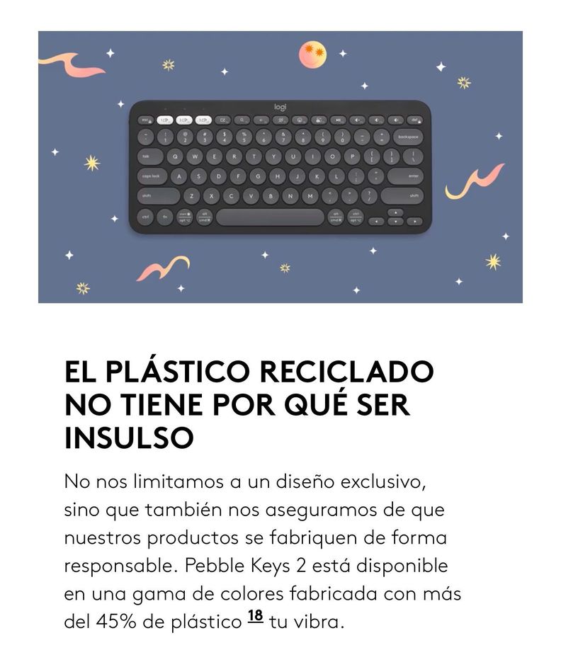 Teclado Inalámbrico Logitech Teclado K380S Negro Español CL Bluetooth-4