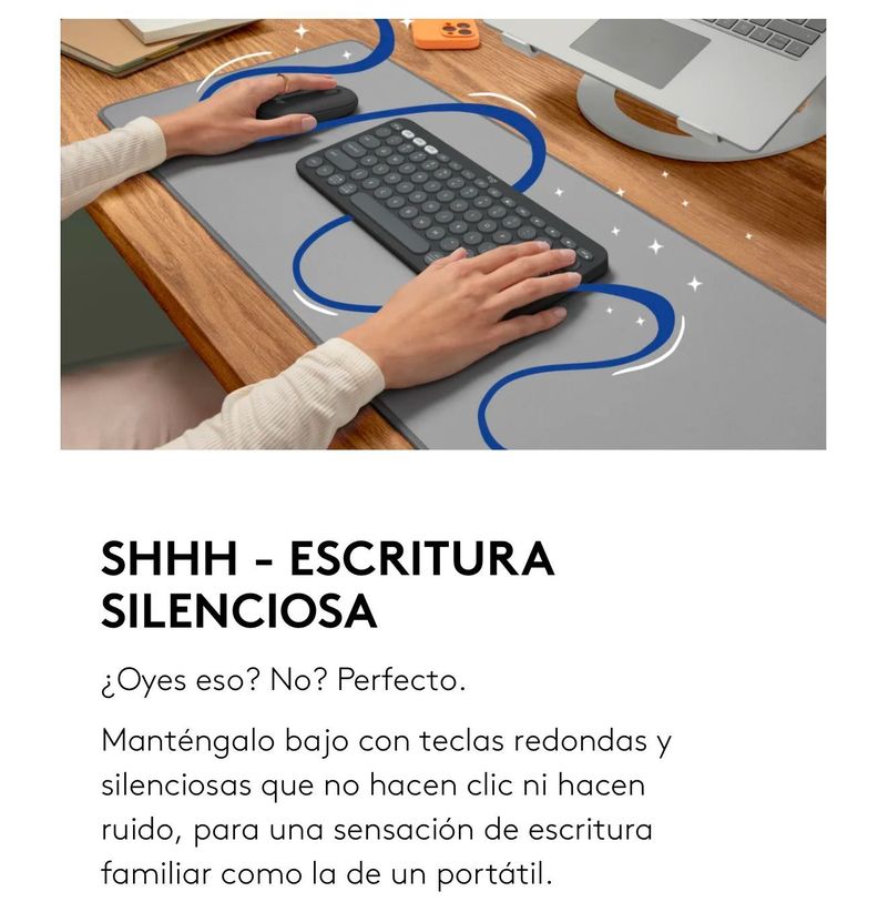 Teclado Inalámbrico Logitech Teclado K380S Negro Español CL Bluetooth-7