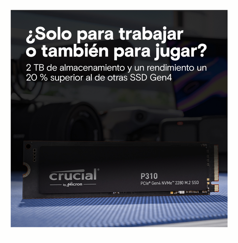 Unidad Ssd Crucial P310 PCIe NVMe 2280 M.2 SSD 500GB-1