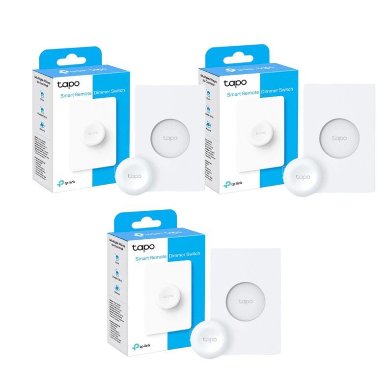 Set 3 Interruptor Dimmer inalambrico Magnetico Tapo Google Alexa-0