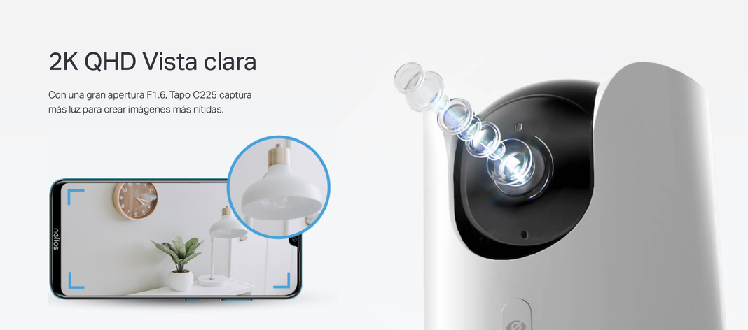 Cámara De Seguridad Tapo C225 gira 360° 2k 3mp Wi-fi Tp-link-4