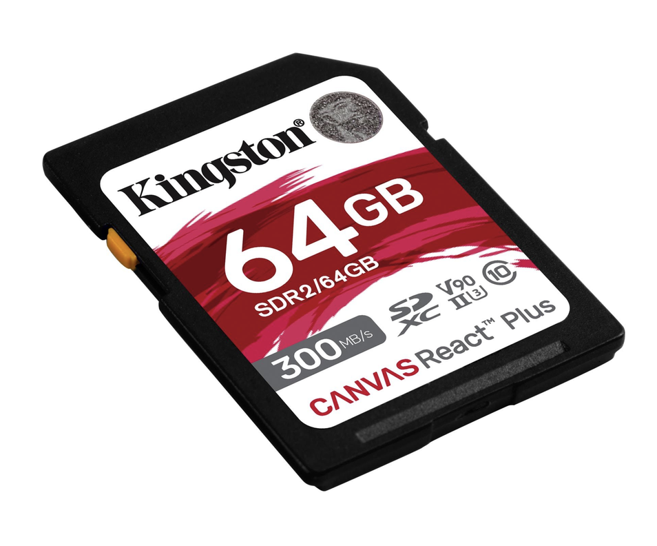 Memoria SD 64GB Canvas React Plus SDXC UHS-II 300R260W U3 V90 4K8K-2