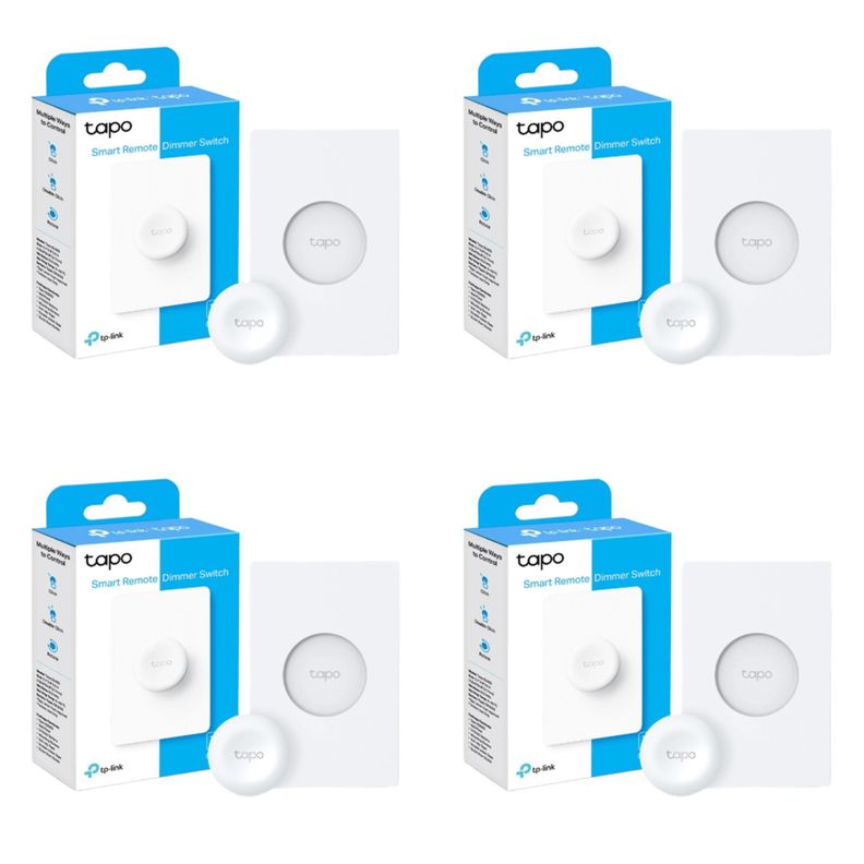 Set 4 Interruptor Dimmer inalambrico Magnetico Tapo Google Alexa-0