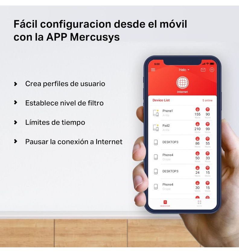 Set 3 Sistema Wi-fi 6 Mesh Mercusys Tp-link Halo H80x Ax3000-5