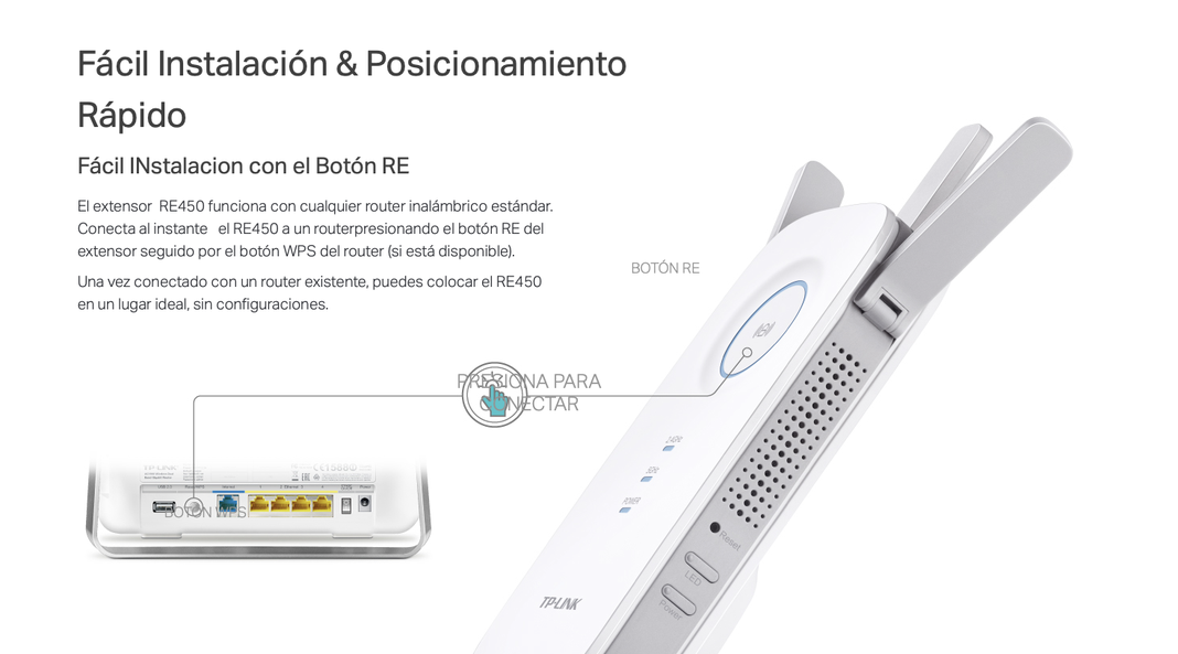 Amplificar Repetidor Mesh Wifi Tp-link Re450 Ac1750 One Mesh-6