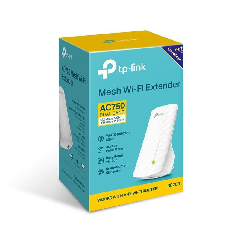 Tp-link Extensor Rango Re200 Ac750 Wi-fi Mesh 5ghz & 24ghz-1
