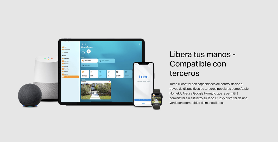  Camara Seguridad 2k Qhd Wi-fi 6 Tapo Homekit Alexa Google-2