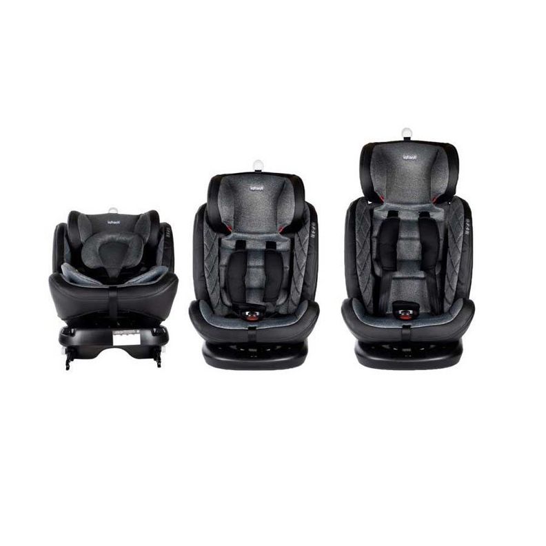 Silla auto convertible I-Giro 360 y Baby on board Amarillo Negro 0