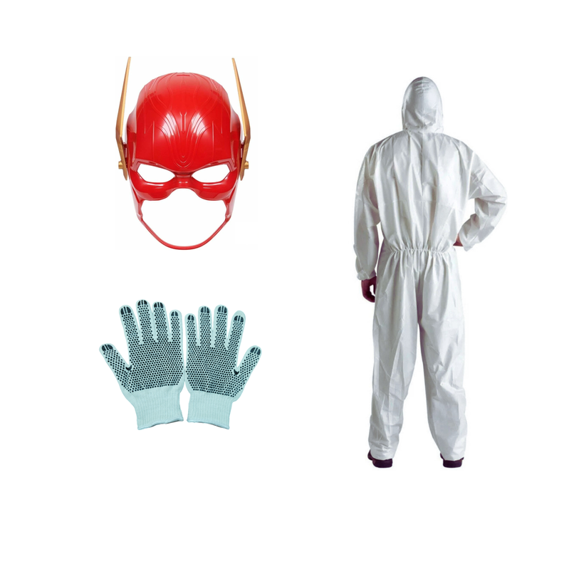 Disfraz Flash y Batman  libre de BPA-1