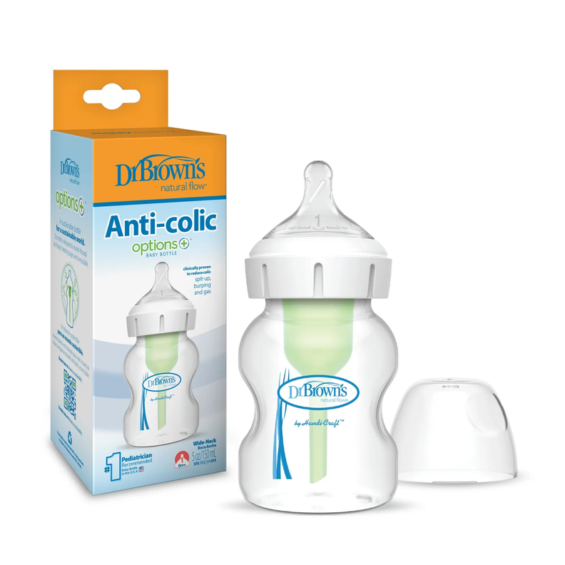 Pack Mamadera Anticólico Boca Ancha 150ml - 270ml-1