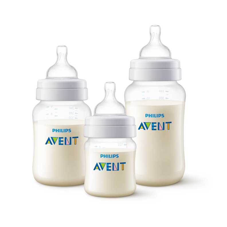 Pack 6 mamaderas Anticolic 125ml,260ml,330ml Avent Bicolor-4