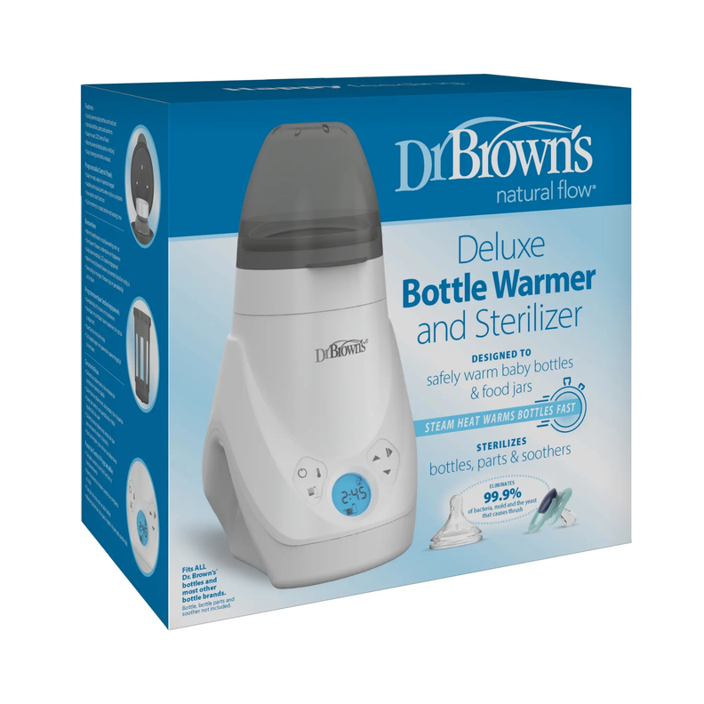 Pack Calentador Mamaderas & Esterilizador mas Mamadera Anticólico Boca Ancha 150ml-5