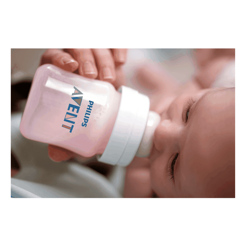 6 Mamaderas Rosa y Azul, 4 Cucharas y 2 Chupetes 6-18meses -1
