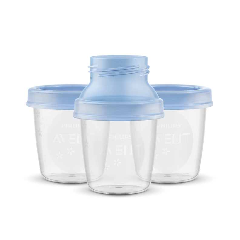 Set de 3 mamaderas Pink-Blue + 10 Vasos de almacenamiento 0m+ 180ml-6