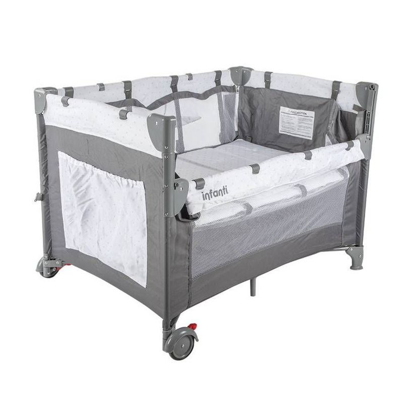 Cuna más Colchón Protector Playard Always y Set Sabanas cuna-1