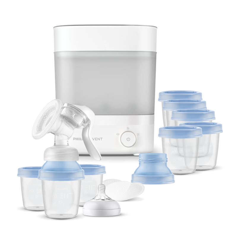 Esterilizador Premium Extractor manual y Vasos de almacenamiento