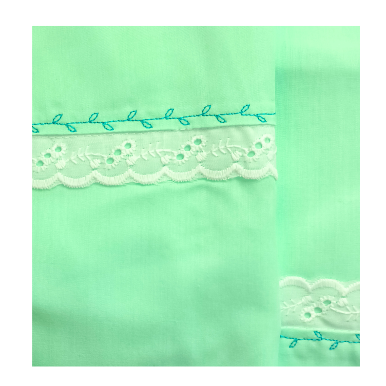 Cuna colchon Playard Always Proyector más Sabana Menta Oasis-3