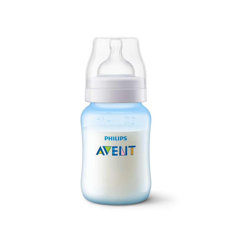 3 Mamaderas Anticolic Blue + Set de 2 chupetes 6-18 meses -2