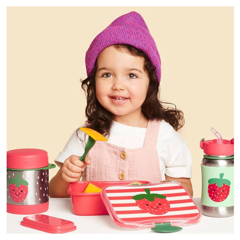 Set Contenedor De Alimento Zoo Fresas-2