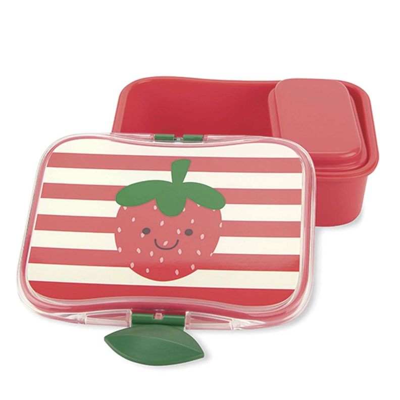 Pack Contenedor de Alimento Zoo Fresas más Set 3 Tenedores-3
