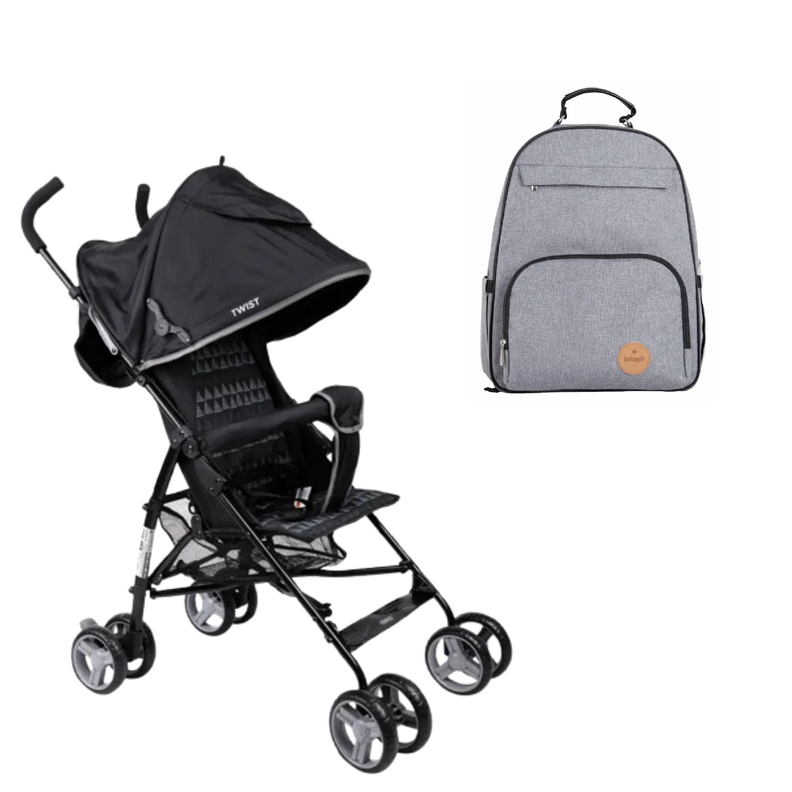 Coche de Paseo New Twist más Mochila maternal Oak-0