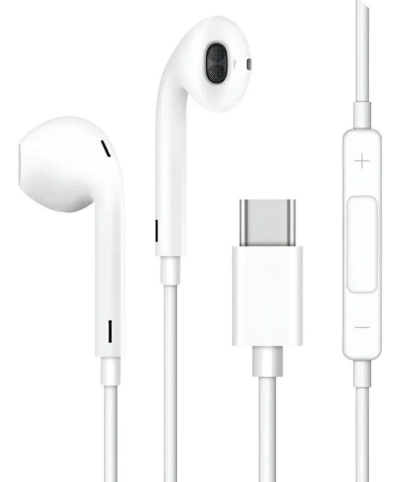 Audifonos Alambricos para uso de manos libres proteccion auditiva maxima comodidad Blanco