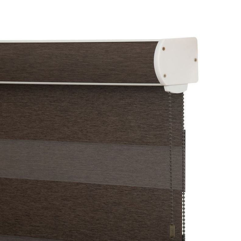 Cortina Roller Dúo Blackout 140x235 cm Café Oscuro-2