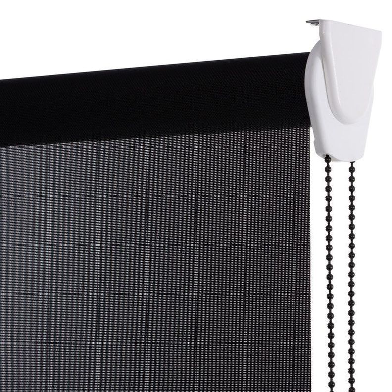 Cortina Roller Sunscreen 110x240 cm Negra-0