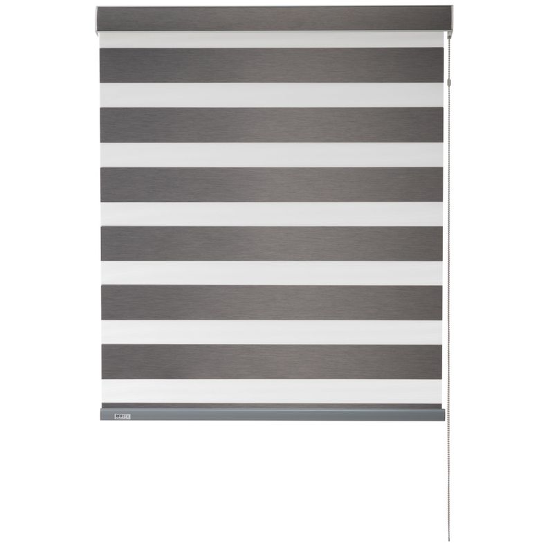 Cortina Roller Dúo Blackout 175x235 cm Gris Oscuro-0