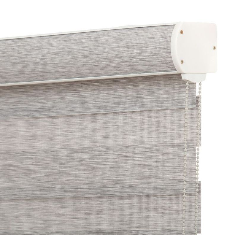 Cortina Roller Dúo Traslúcido 130x170cm Gris Claro-2