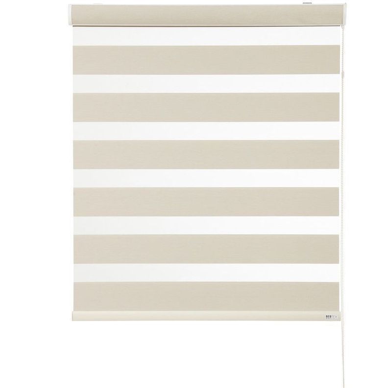 Cortina Roller Dúo Blackout 170x235 cm Beige-1