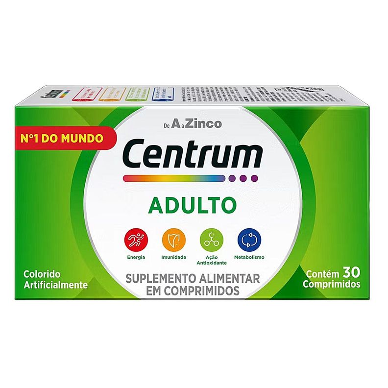 Centrum Adulto Multivitaminico-Multimineral 30 Comprimidos-0