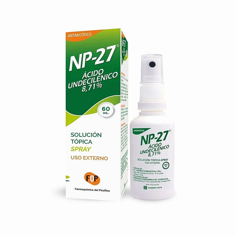 NP-27 Antihongo Mata Hongos Pie Atleta Mal Olor 60ml Spray-0