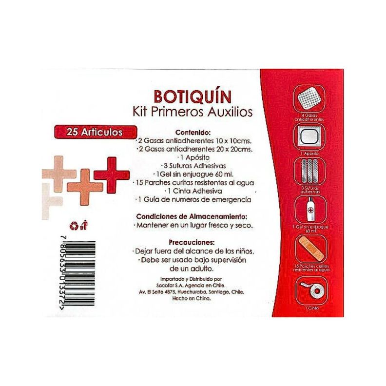 Botiquín Primeros Auxilios 25 Artículos Family Set Original-1