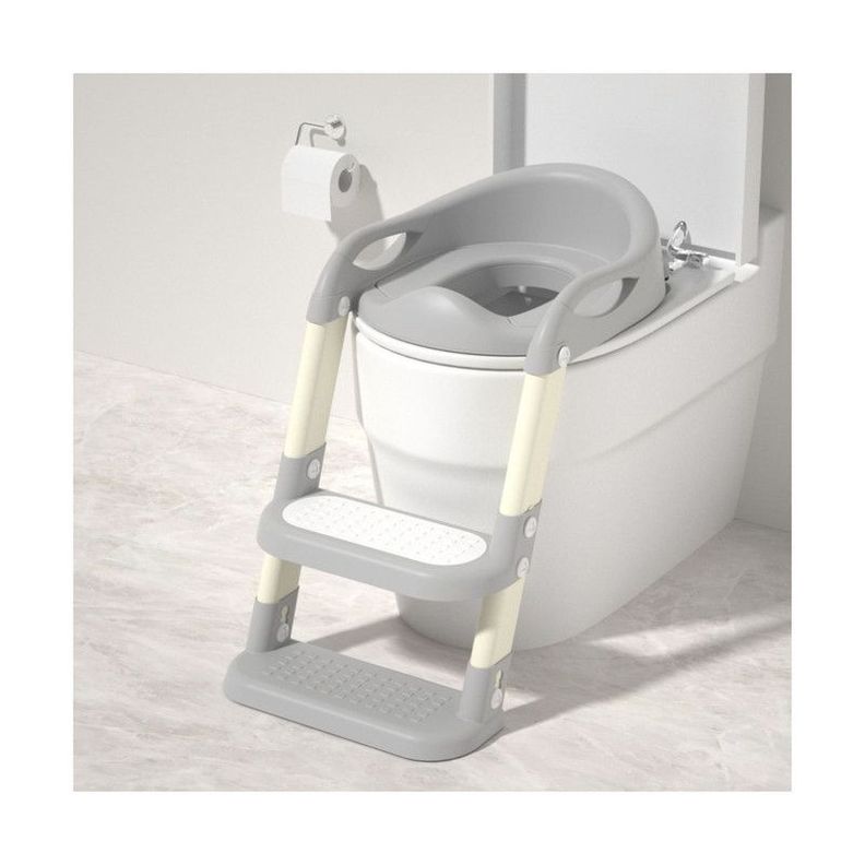 Asiento Escalera Adaptador De Baño para Niño Gris-1