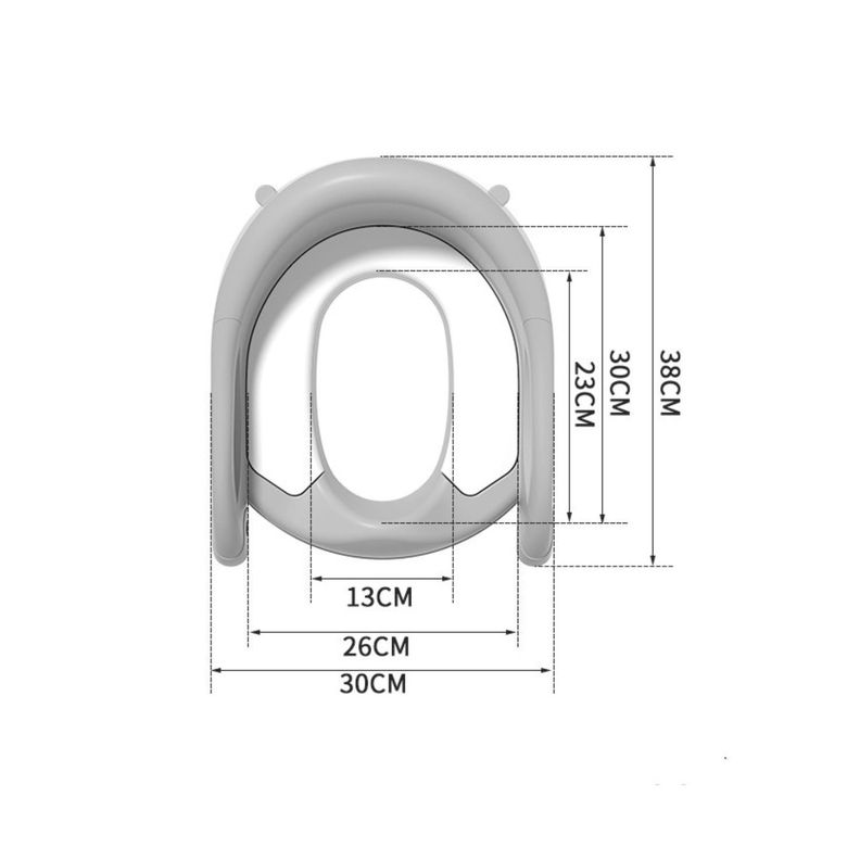 Asiento Escalera Adaptador De Baño para Niño Gris-3