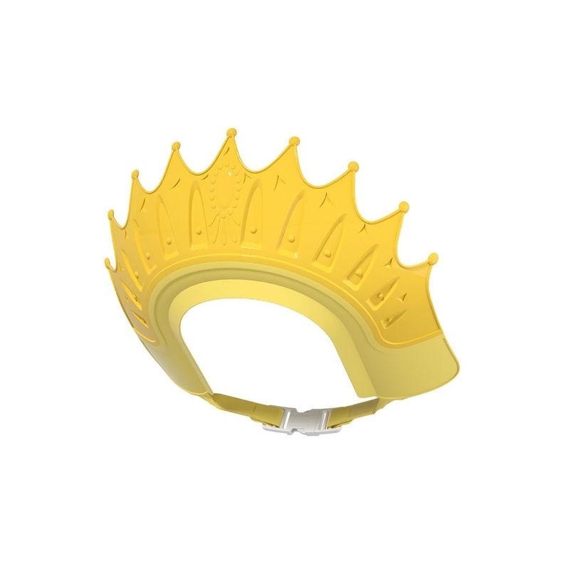 Gorro de Baño Visera de Ducha Corona para Bebé Amarillo-0