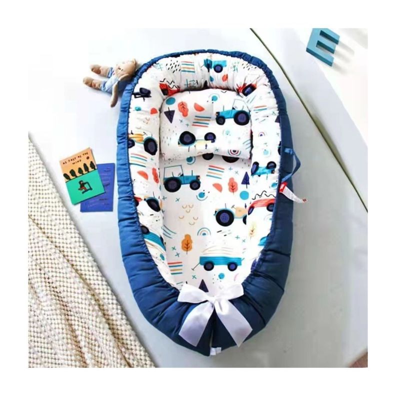 Cama Cojín Nido Colecho Con Almohada De Algodón Reforzada D7-3