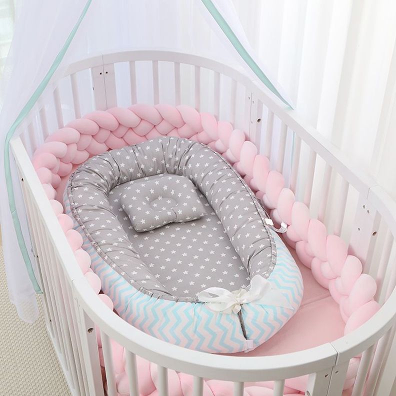 Cama Cojín Nido Colecho Con Almohada De Algodón Reforzada-2