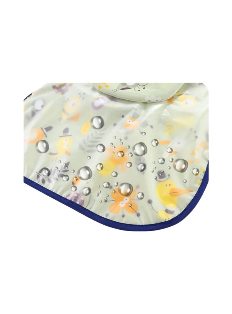 Delantal Impermeable Manga Larga  para Niños Verde-1