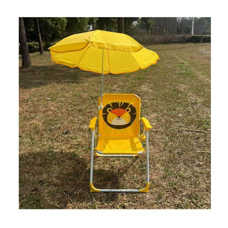 SILLA PLEGABLE PARA NIÑOS CON SOMBRILLA PARA CAMPING LEÓN-1