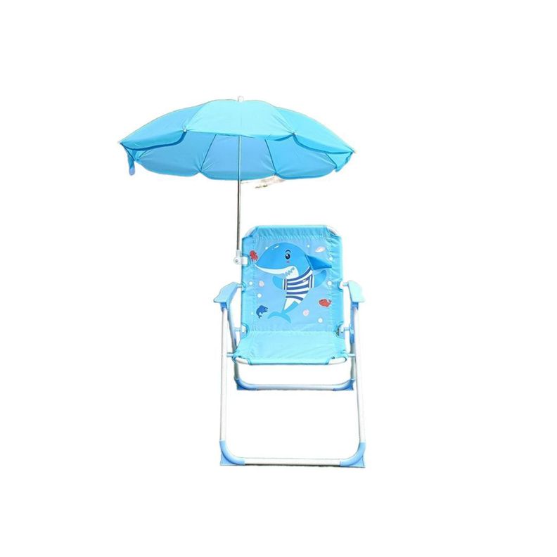 Silla Plegable para Niños Con Sombrilla para Camping Delfín-0