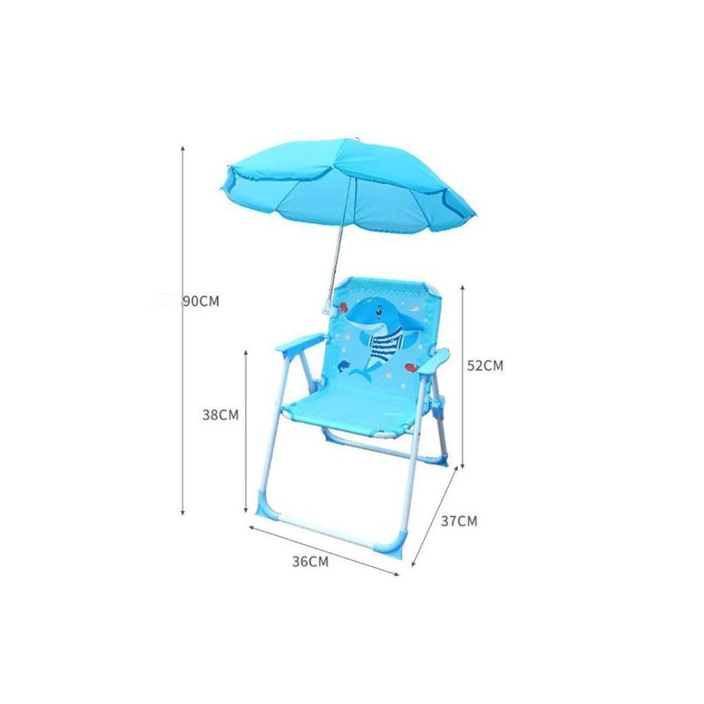 Silla Plegable para Niños Con Sombrilla para Camping Delfín-1