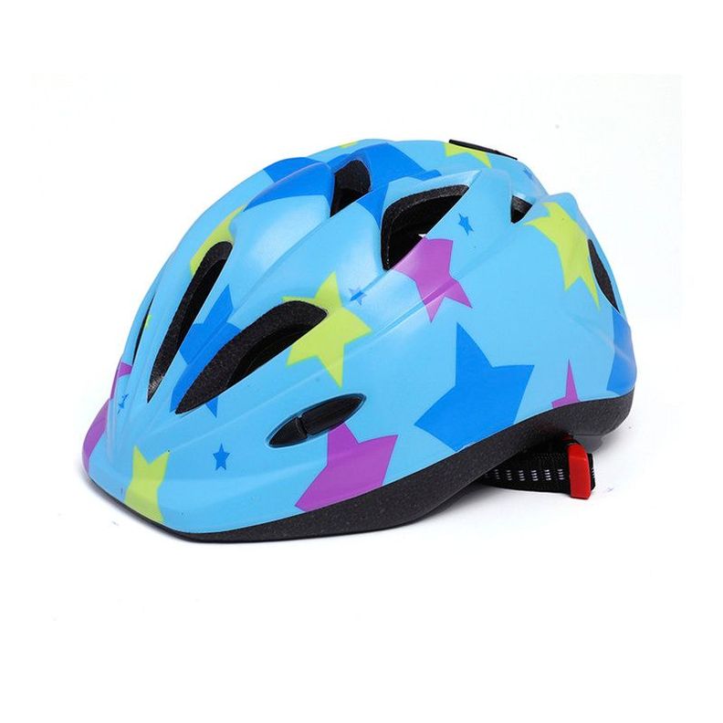 Casco Bicicleta Patinaje  Antigolpes Celeste-0