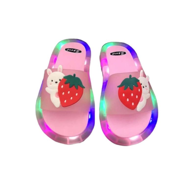 Sandalias LED para Niñas Resistente al Agua - Rosa / 24-0