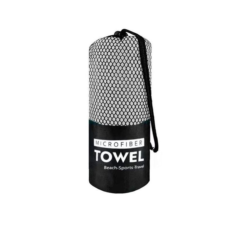 Toalla Microfibra de Deporte, Baño, Viaje, 3 Pcs Gris-1