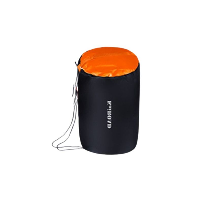 Saco de Dormir Camping 1800g de Algodón con Gorro Naranjo-1